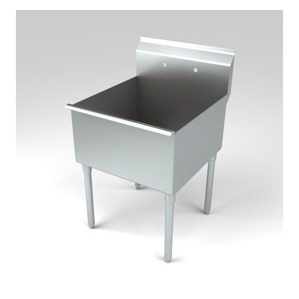 Economy Non NSF One Compartment Sink, 18" Front-To-Back X 18" L-R Bowl